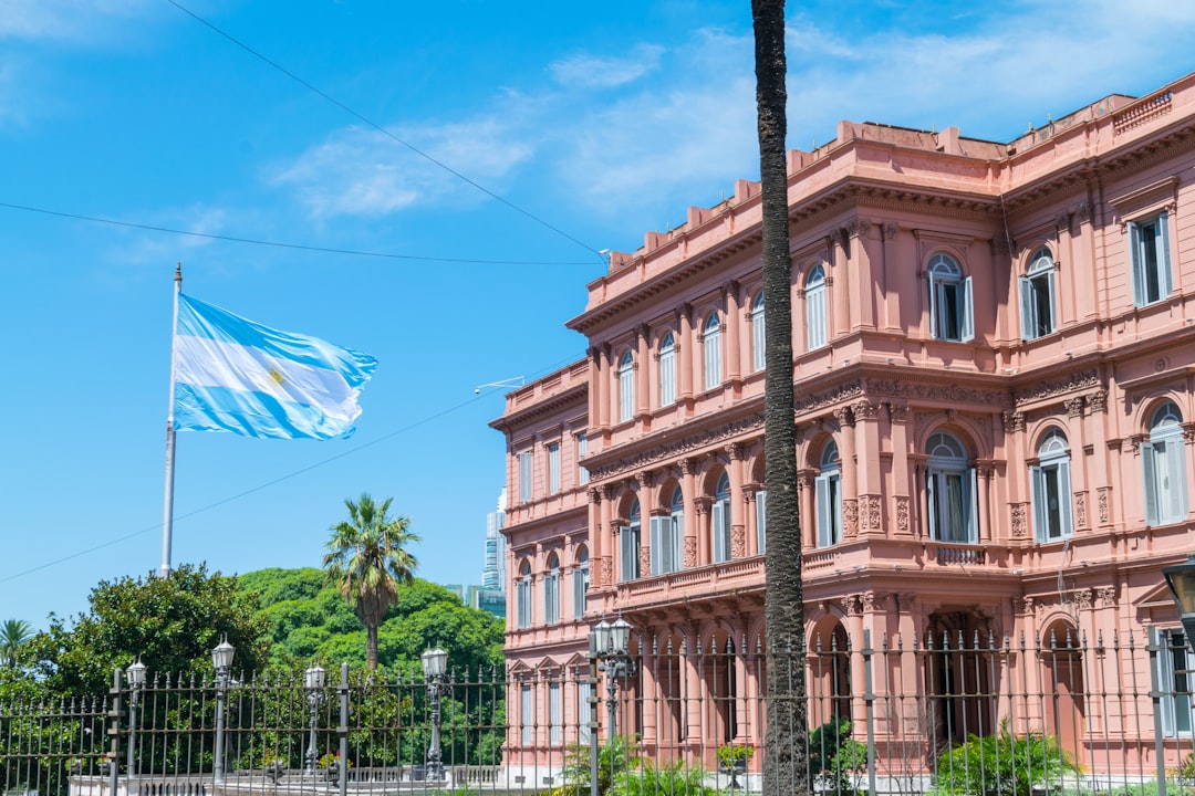 Buenos Aires famous pink government building, Casa Rosada.